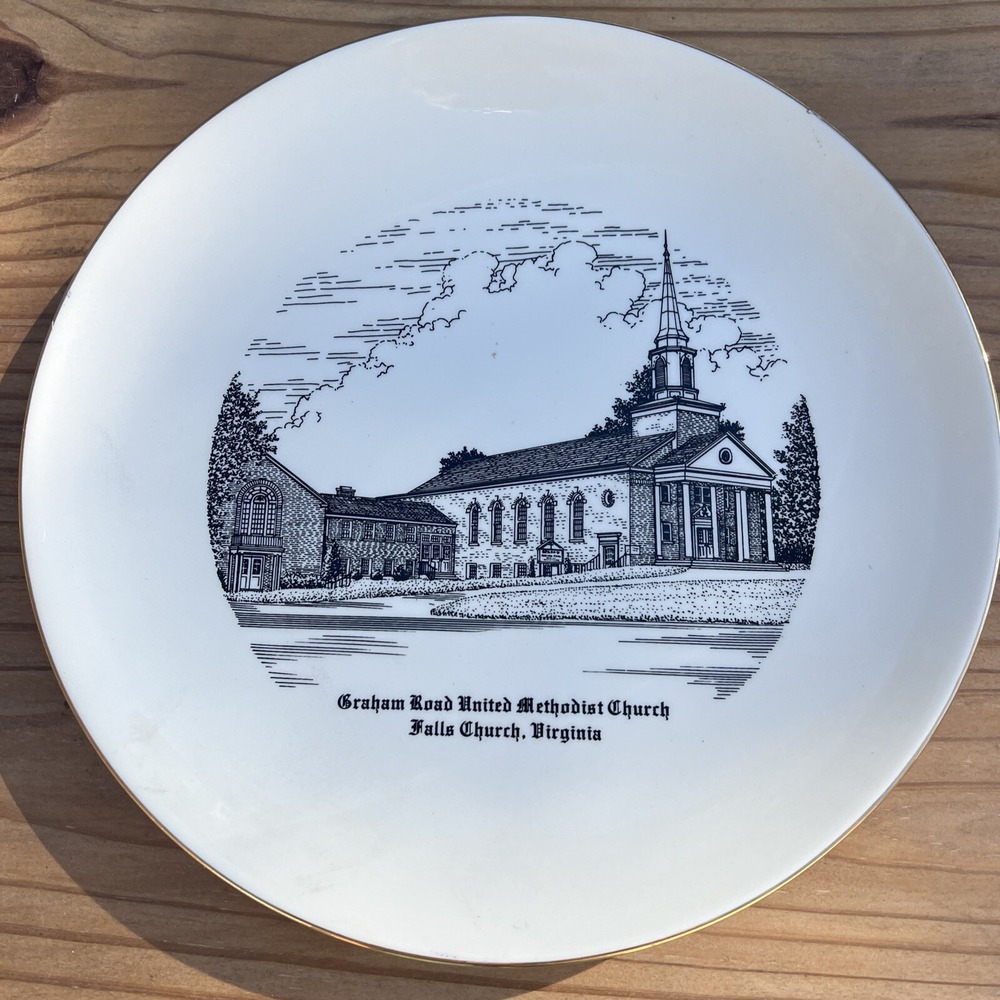 Graham Road United Methodist Church  Falls Church Virginia Collector Plate 1973